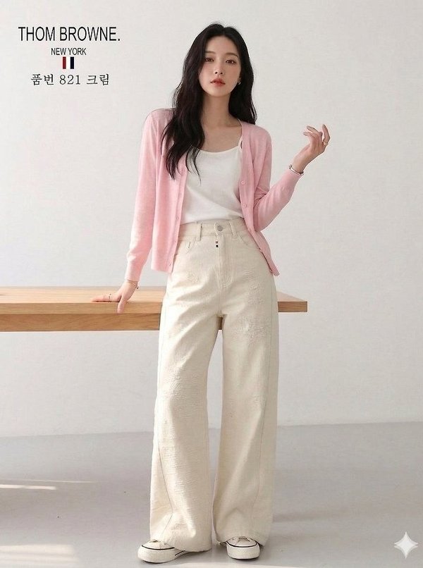 톰* 절개 일자와이드 팬츠