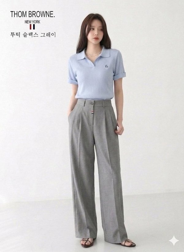 톰* 투턱 슬랙스