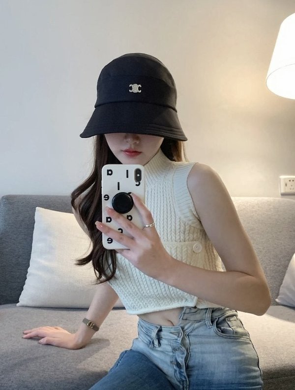 셀** 자외선 차단 와이드 챙 벙거지