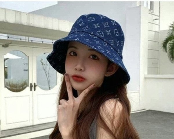 루* 모노그램 데님 자가드 버킷햇 ✔수입