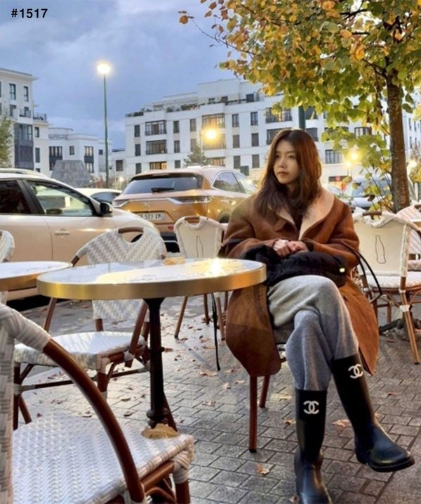 샤* CC 로고 레인 부츠