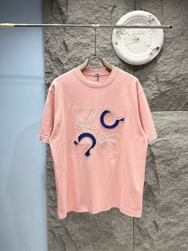 로** 덧댐 자수 빈티지 로고 티셔츠