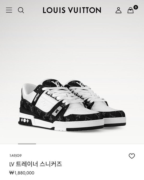 루* 트레이너 데님 블랙