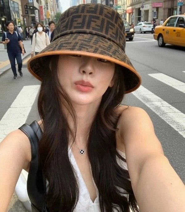 펜* FF 자카드 패브릭 버킷햇