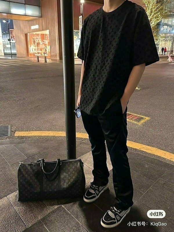 루* 전판 모노그램 티셔츠