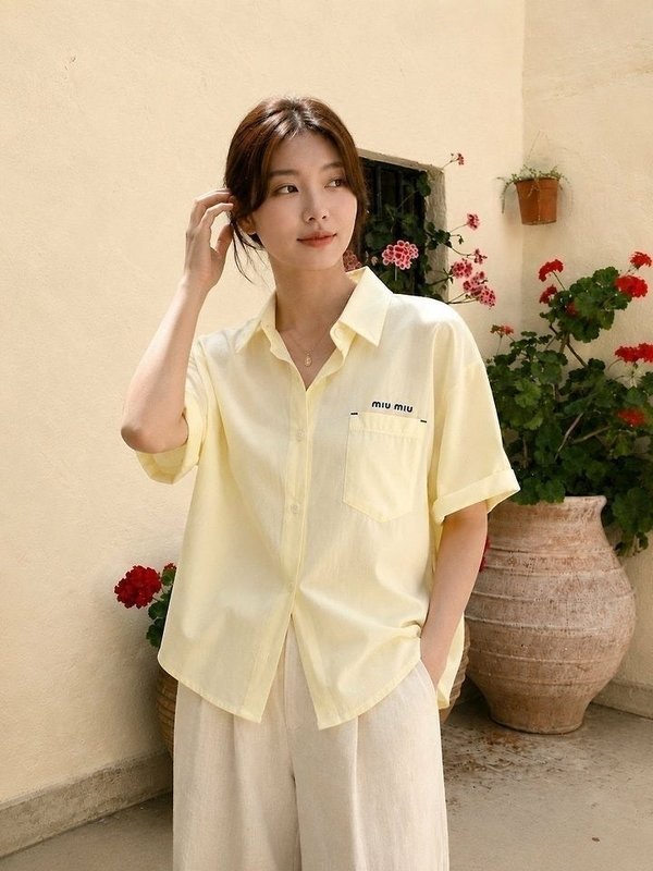 미*** 포켓 스티치 셔츠