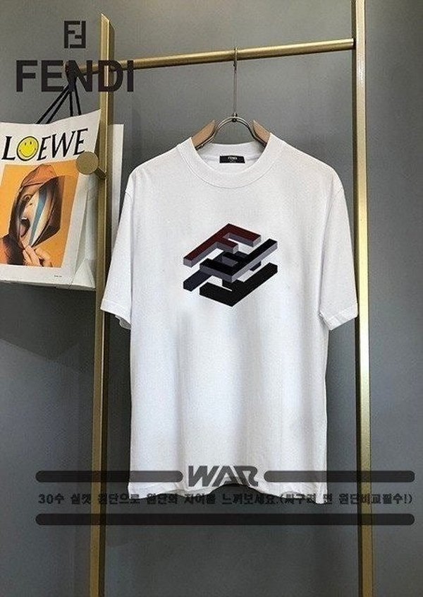펜* FF 3D 블록 패턴 티셔츠