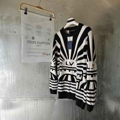 루* 자카드 울 풀 오버 니트 티셔츠