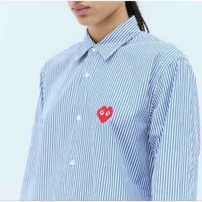 꼼* 픽셀 스트라이프 셔츠(레드와펜)수입풀