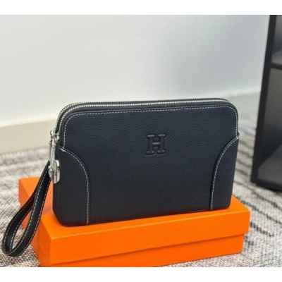 에*** 남성 클래식 파우치 클러치 풀박스