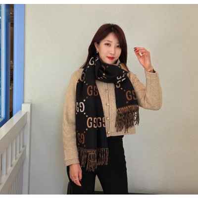 구* 모노톤 포인트 양면 머플러