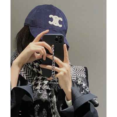 셀** CC로고 하운드 체크 머플러