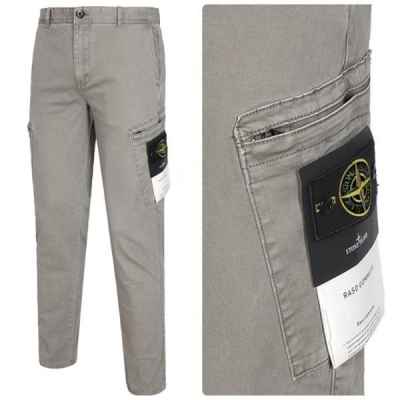 스* 사선지퍼 코튼 카고 와펜팬츠