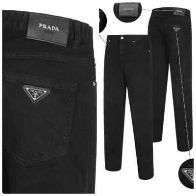 프** 메탈삼각패치 블랙진