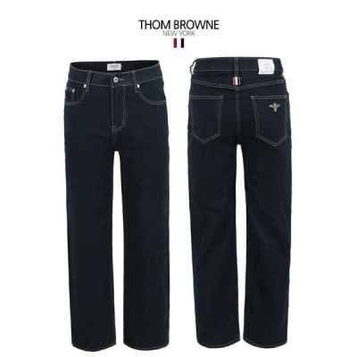 톰* 진청 스판 히든밴드 미디엄테이퍼드핏 데님