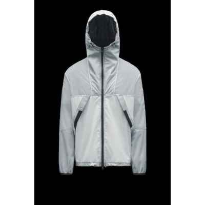 후드 패치 워크 윈드 브레이커 재킷