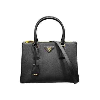 프** 갤러리아 사피아노 가죽 백 블랙 1BA896 NZV F0002 ㅡ미디엄ㅡ