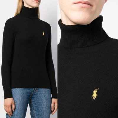 폴* 랄프로렌 골드로고 터틀넥니트
