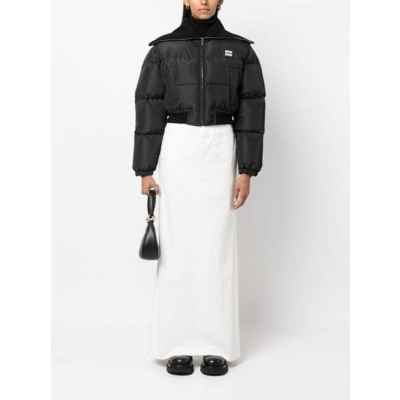 미*** 크롭 테크니컬 패브릭 다운 재킷