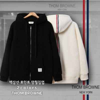 톰* 백 삼선 포인트 양털집업