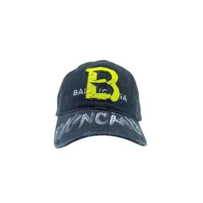 발**** 업사이클드 볼캡  블랙