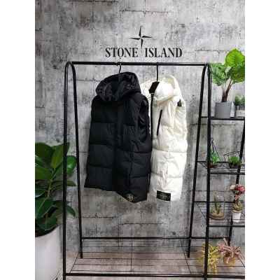 스* 우븐 후드조끼패딩