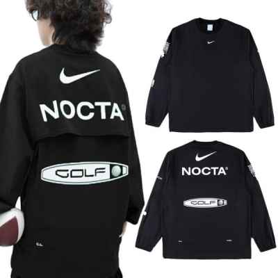 나** x 드레이크 녹타 골프 크루넥 탑 (블랙)