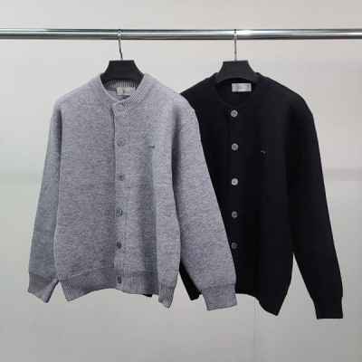 디* 스틸패치 울 가디건