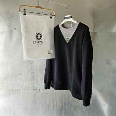 로** 브이넥 트롱프뢰유 스웨이트셔츠