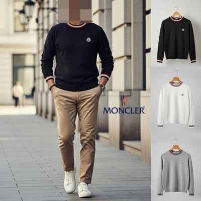 삼선 라운드 니트