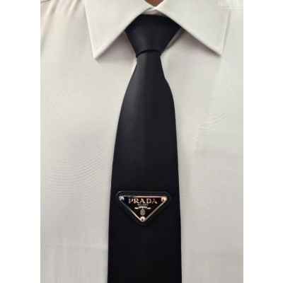 프** 삼각로고 개버딘 넥타이