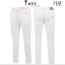 아* 안기모 화이트 슬림 일자 베이직 팬츠