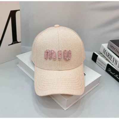 미*** 트위드 볼캡 진주 캡모자 핑크