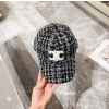 셀** 신상 체크 트위드 울 볼캡 캡모자