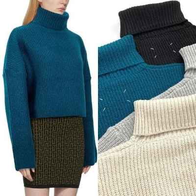 메* 마르지엘라 크롭 터틀넥니트