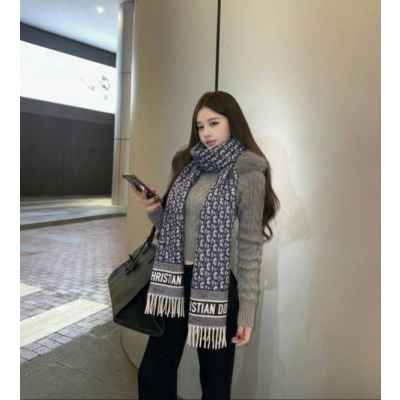 디* 오블리크 울캐시 숄머플러 수입최고급