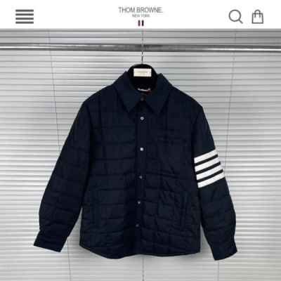 톰* 수입고급 사선완장 다운 자켓 진네이비