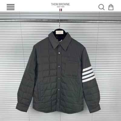 톰* 수입고급 사선완장 다운 자켓 진그레이