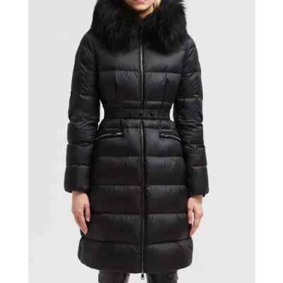 Boedic black fur Down Jacket 보에딕 블랙퍼 구스다운 신상 여성용