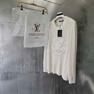 루* 케이블 크루넥 니트