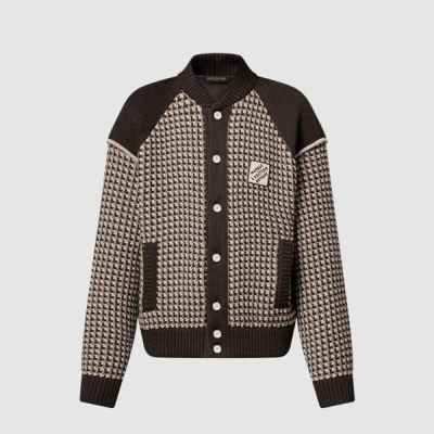 루* 86206 니트 코튼 자카드 봄버 자켓