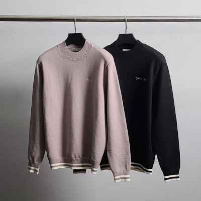 디* 로고자수 캐시미어 니트