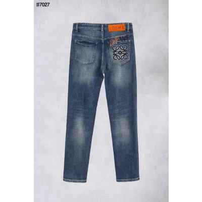 로** 빈티지 아나그램 포켓 로고 슬림핏 데님 팬츠