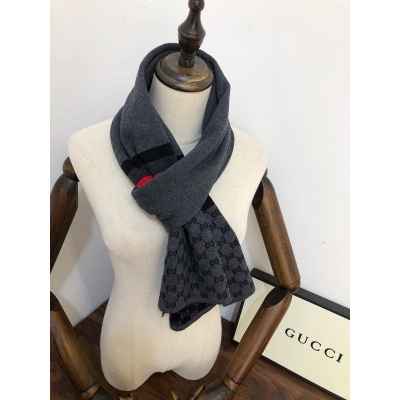 구* 스몰로고 캐시미어 레드포인트 머플러