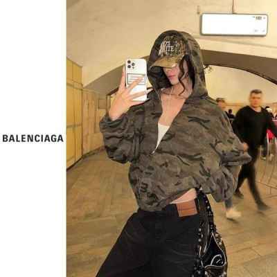 발**** 오버핏 밀리터리 후드 기모집업