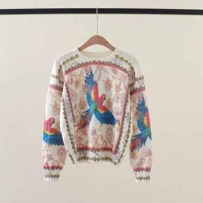 에*** 앵무새 니트