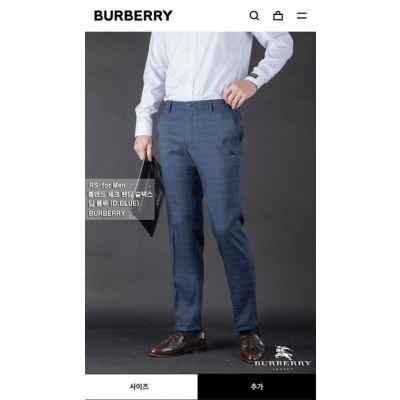 버** 블렌드 체크 밴딩 슬랙스