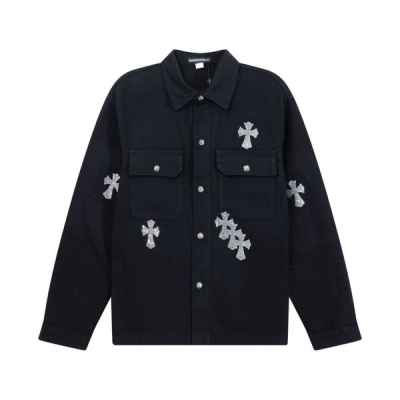 크* M1197 크로스 홀스슈 데님 자켓