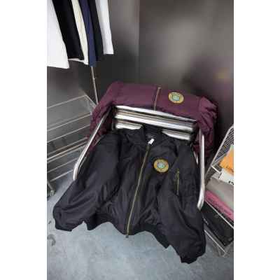 발**** M1155 로고 패치 셔링 봄버 자켓