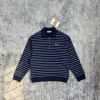 미*** 25 스트라이프 지퍼 폴로 셔츠  수입 프리미엄
